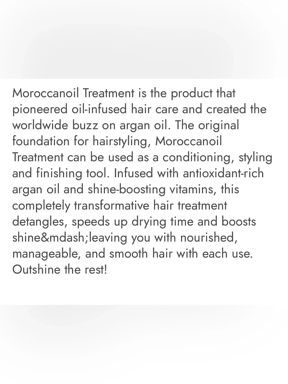 Moroccanoil Treatment - 6.8 oz